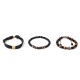 SET DI 3 BRACCIALI DA UOMO CON PIETRE - DS2444B934