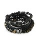 SET DI 4 BRACCIALI DA UOMO CON PIETRE - DS2444B937