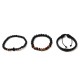 SET DI 3 BRACCIALI DA UOMO CON PIETRE - DS2444B939