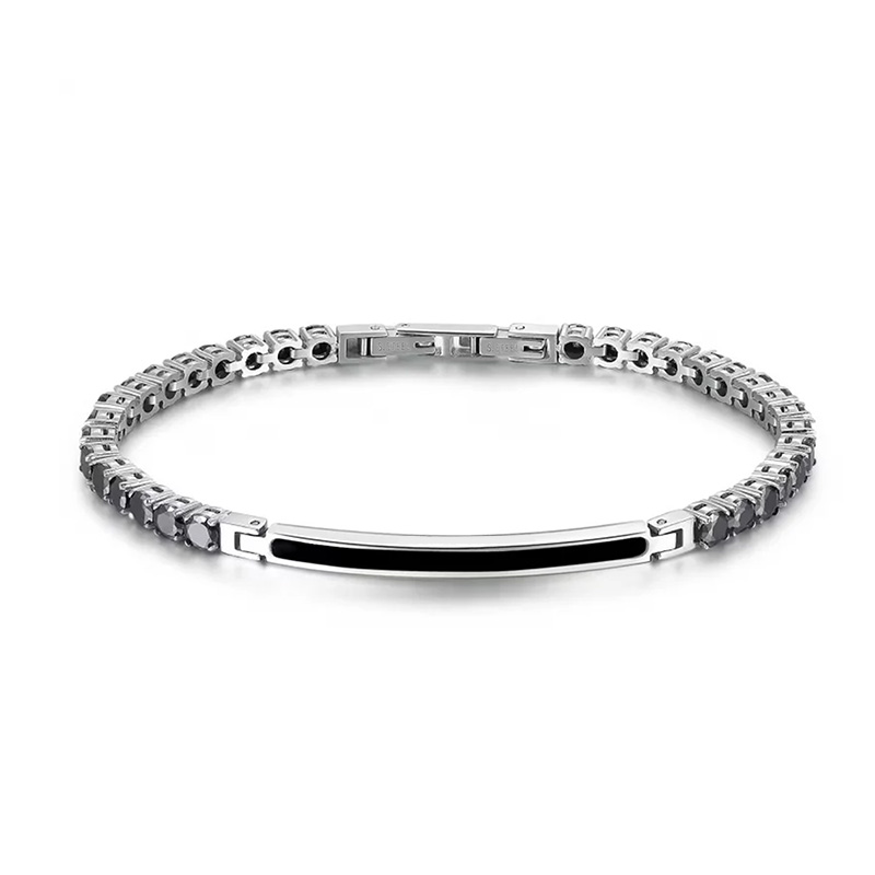 BRACCIALE TENNIS CON PIASTRINA - JN22124E63