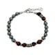 BRACCIALE UOMO CON PERLINE IN PIETRA - KM20713104A35/A39 BRACCIALE UOMO CON PERLINE IN PIETRA - KM20713104A35/A39