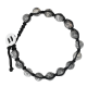 BRACCIALE UOMO IN CORDA CON PERLINE IN PIETRA - KM216680C39/KM2222580B