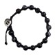 BRACCIALE UOMO IN CORDA CON PERLINE IN PIETRA - KM216680C39/KM2222580B