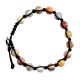 BRACCIALE UOMO IN CORDA CON PERLINE IN PIETRA - KM216680C39/KM2222580B