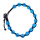 BRACCIALE UOMO IN CORDA CON PERLINE IN PIETRA - KM216680C39/KM2222580B