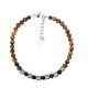 BRACCIALE UOMO CON PERLINE IN PIETRA - KM24100A932/933 BRACCIALE UOMO CON PERLINE IN PIETRA - KM24100A932/933