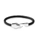 BRACCIALE DA UOMO IN PELLE INTRECCIATA - KM25116C333/C334/C335