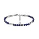 BRACCIALE UOMO CON ELEMENTI A BAMBÙ, FOGLIE E PIETRE NATURALI - QGL2664C748