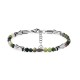BRACCIALE UOMO CON ELEMENTI A BAMBÙ, FOGLIE E PIETRE NATURALI - QGL2664C748