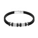 BRACCIALE UOMO IN SILICONE CON INSERTI IN ACCIAIO - RD211015124D64/D65 BRACCIALE UOMO IN SILICONE CON INSERTI IN ACCIAIO - RD211015124D64/D65
