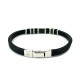 BRACCIALE UOMO IN SILICONE CON INSERTI IN ACCIAIO - RD2166124C28/C29