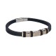 BRACCIALE UOMO IN SILICONE CON INSERTI IN ACCIAIO - RD2166124C28/C29
