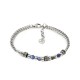 BRACCIALE A CATENA DI SPIGA CON SFERE E PERLINE DI PIETRA - RD24104B586/587/588/589
