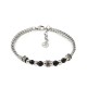 BRACCIALE A CATENA DI SPIGA CON SFERE E PERLINE DI PIETRA - RD24104B586/587/588/589