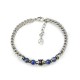 BRACCIALE A CATENA DI SPIGA CON PERLINE DI PIETRA - RD24104B590/591/592/596 BRACCIALE A CATENA DI SPIGA CON PERLINE DI PIETRA - RD24104B590/591/592/596