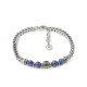 BRACCIALE A CATENA DI SPIGA CON PERLINE DI PIETRA - RD24104B593/594/595