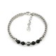 BRACCIALE A CATENA DI SPIGA CON PERLINE DI PIETRA - RD24104B593/594/595/597