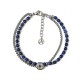 BRACCIALE BUSSOLA A DOPPIO FILO CON PERLINE DI PIETRA - RD24120A192/193/194 BRACCIALE BUSSOLA A DOPPIO FILO CON PERLINE DI PIETRA - RD24120A192/193/194