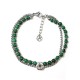 BRACCIALE BUSSOLA A DOPPIO FILO CON PERLINE DI PIETRA - RD24120A192/193/194