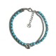 BRACCIALE ANCORA A DOPPIO FILO CON PERLINE DI PIETRA - RD24152A196/197/198/199 BRACCIALE ANCORA A DOPPIO FILO CON PERLINE DI PIETRA - RD24152A196/197/198/199