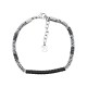 BRACCIALE UOMO CON PERLINE PIATTE E TUBO CURVO - RD2492A202/203/204 BRACCIALE UOMO CON PERLINE PIATTE E TUBO CURVO - RD2492A202/203/204