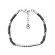 BRACCIALE UOMO CON PERLINE PIATTE E TUBO CURVO - RD2492A202/203/204 BRACCIALE UOMO CON PERLINE PIATTE E TUBO CURVO - RD2492A202/203/204