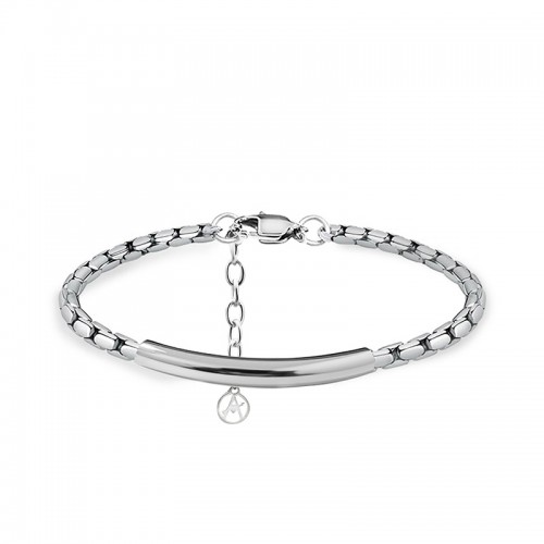 BRACCIALE UOMO A CATENA CON TUBO CURVO - RD25108C173