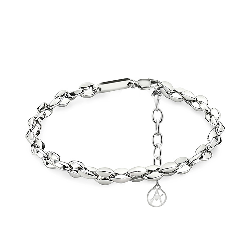 BRACCIALE UOMO A CATENA CON PIASTRINA - RD2560C174