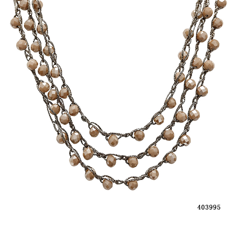 COLLANA LUNGA ALL'UNCINETTO CON CRISTALLI - CY21121752L/CY22315512C