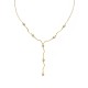 COLLANA A Y CON LINEE ONDULATE E PUNTI LUCE - DDK2325
