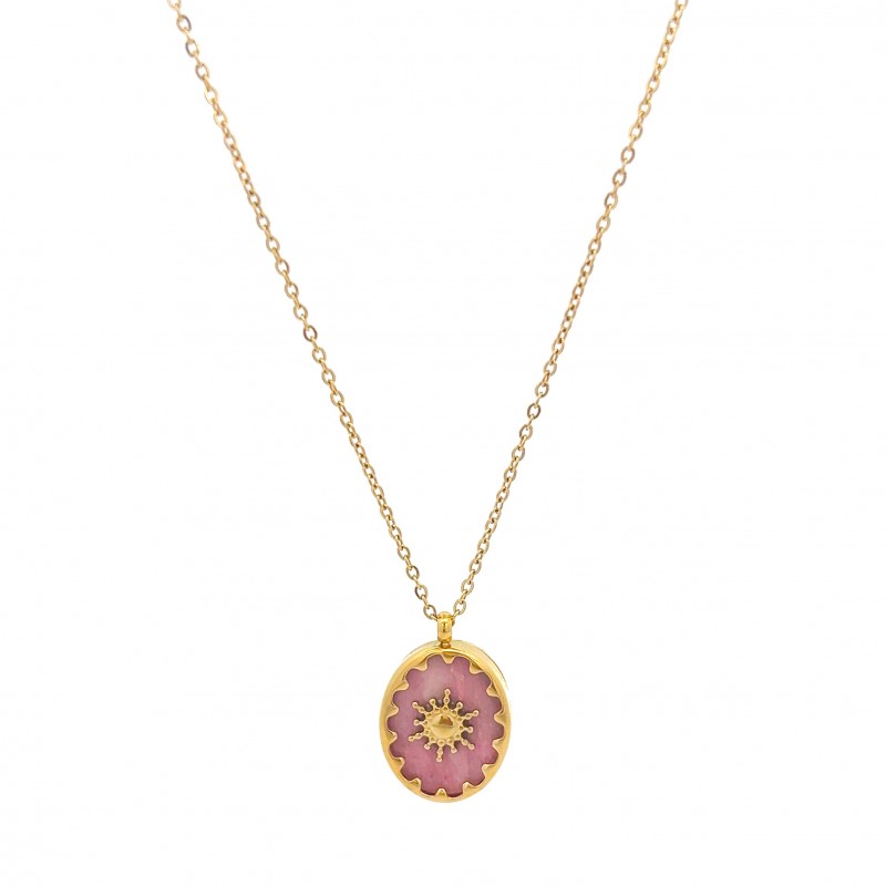 COLLANA CON CIONDOLO PENDENTE IN PIETRA - FB191219112G79