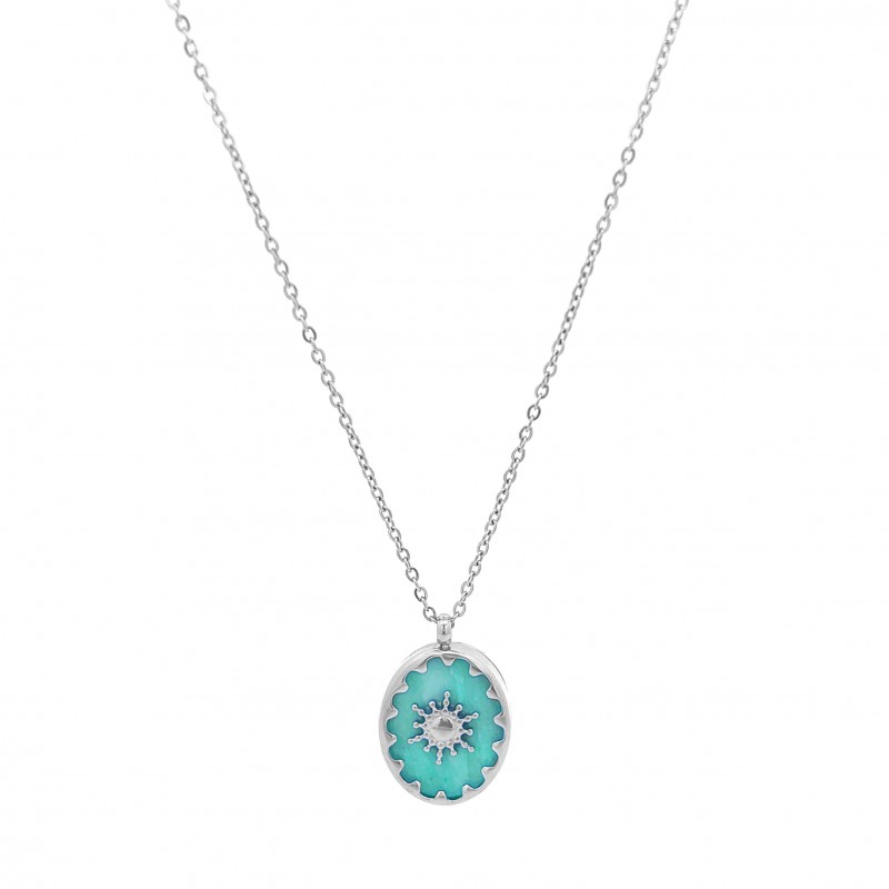 COLLANA CON CIONDOLO PENDENTE IN PIETRA - FB191219112G79