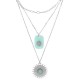 COLLANA A TRE FILI CON PIETRE - FB191219192G88