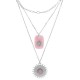 COLLANA A TRE FILI CON PIETRE - FB191219192G88