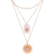 COLLANA A TRE FILI CON PIETRE - FB191219192G88
