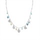 COLLANA A CATENA CON CHARMS MARINI E PERLINE COLORATE - FFJ251088C615