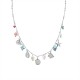 COLLANA A CATENA CON CHARMS MARINI E PERLINE COLORATE - FFJ251088C615