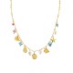 COLLANA A CATENA CON CHARMS MARINI E PERLINE COLORATE - FFJ251088C615
