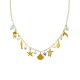 COLLANA A CATENA CON CHARMS MARINI E PERLINE COLORATE - FFJ25116C613