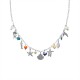 COLLANA A CATENA CON CHARMS MARINI E PERLINE COLORATE - FFJ25116C613