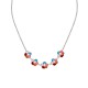 COLLANA CON CINQUE FIORI SMALTATI - FFJ251344C626