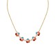 COLLANA CON CINQUE FIORI SMALTATI - FFJ251344C626