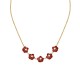 COLLANA CON CINQUE FIORI SMALTATI - FFJ251344C626