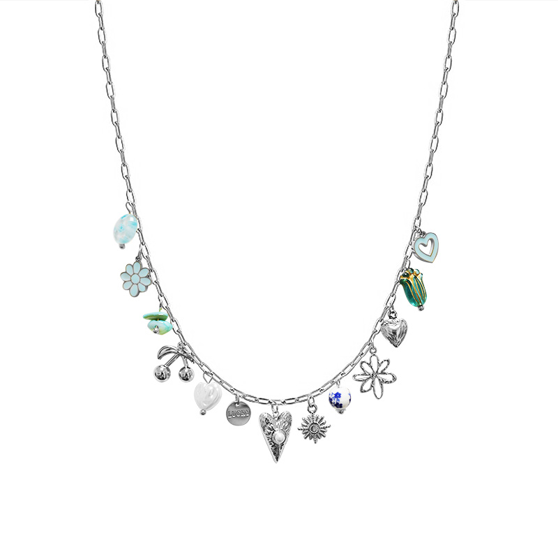 COLLANA A CATENA CON CHARMS MISTI - FFJ251456C607