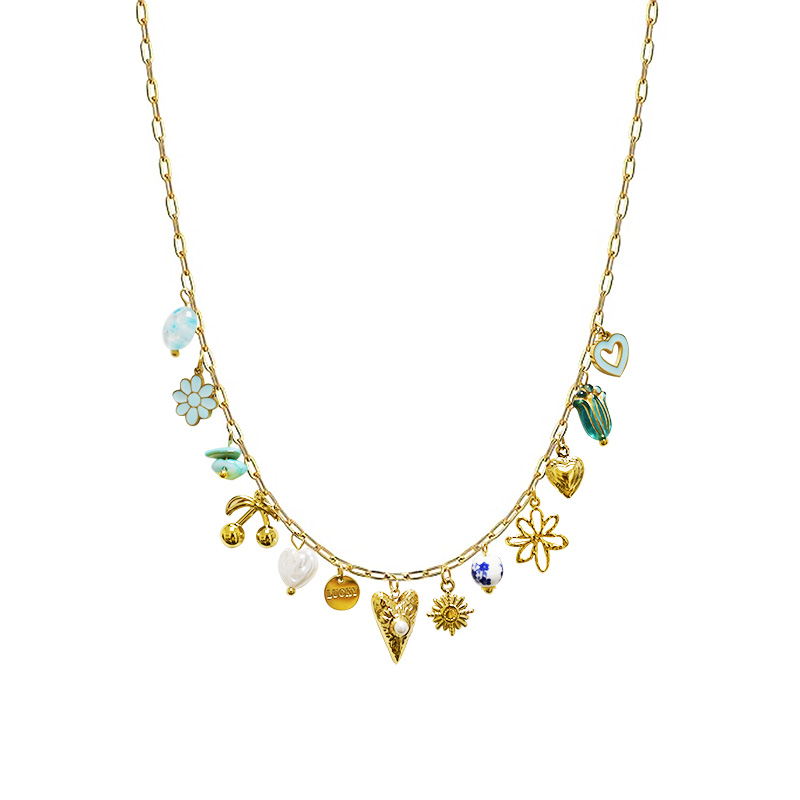 COLLANA A CATENA CON CHARMS MISTI - FFJ251456C607