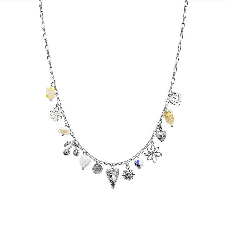 COLLANA A CATENA CON CHARMS MISTI - FFJ251456C607