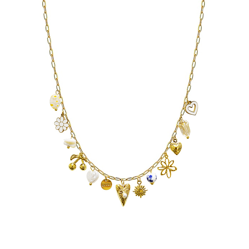 COLLANA A CATENA CON CHARMS MISTI - FFJ251456C607