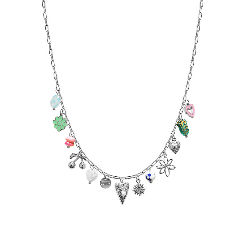 COLLANA A CATENA CON CHARMS MISTI - FFJ251456C607