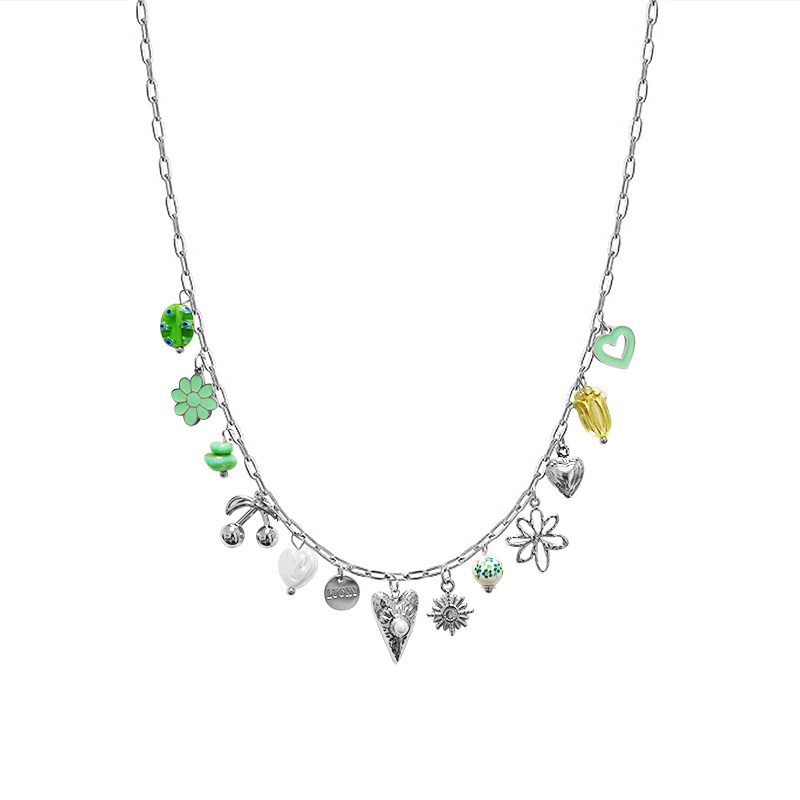 COLLANA A CATENA CON CHARMS MISTI - FFJ251456C607