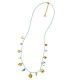 COLLANA LUNGA DI PERLINE COLORATE E CHARMS NATURALI - FFJ25148C617